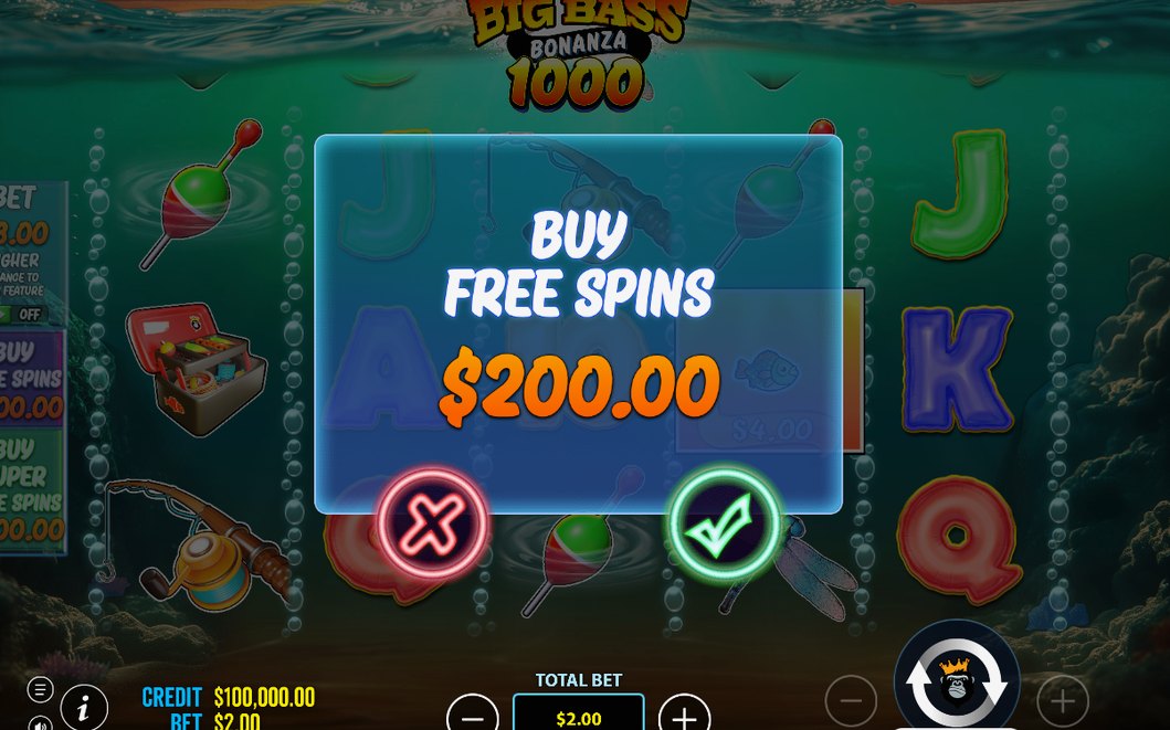 Bonusläge med MONEY-värden synliga på fiskesymbolerna